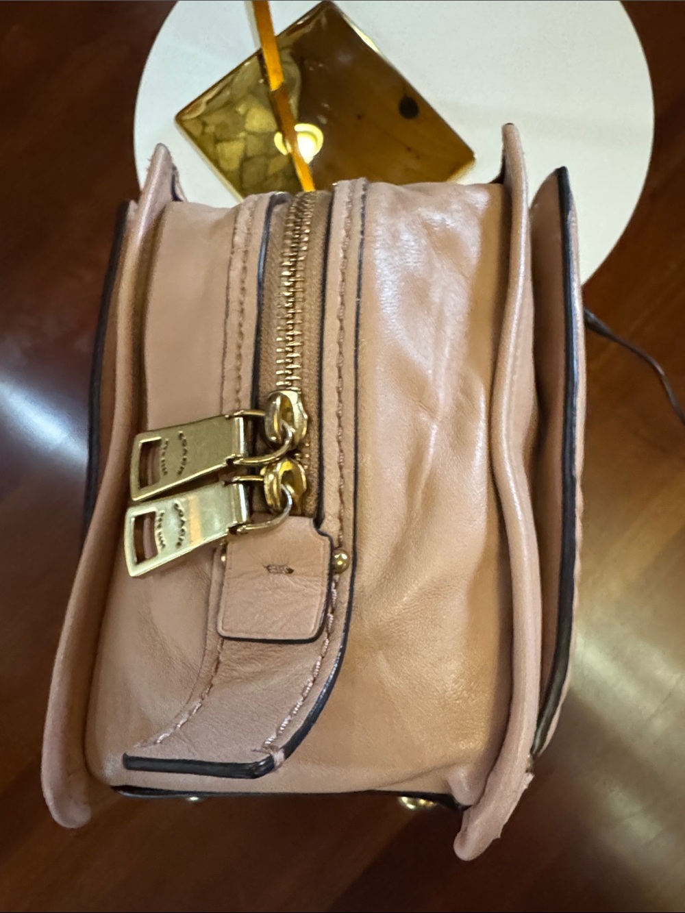 Coach Dreamer 27 Colorblock Quilted Rivet satchel Pink - Picture 9 of 10